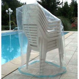 Housse pour chaises de jardin - Housse pour une pile de 6 chaises de jardin