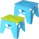 Marche-pieds pliable, escabeau bleu_bleu-vert