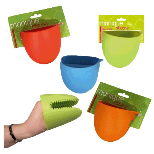 Manique pince en silicone alimentaire. Manique protection chaleur