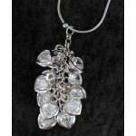 Pendentif multi coeurs cristal Swarovski