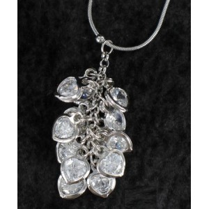 Pendentif multi coeurs cristal Swarovski