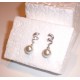 Swarovski boucles d'oreilles perles blanches