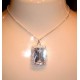 Collier argent massif & cristal Swarovski