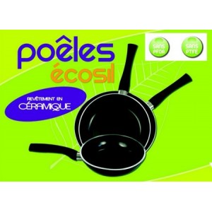 POELE CERAMIQUE 24 cm anti adhérent ECOLOGIQUE