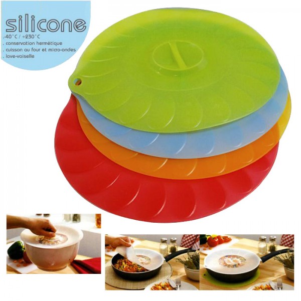 Couvercle silicone pour casserole