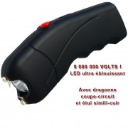 Matraque taser paralyseur 300kv torche electrifiee electrique rechargeable  baton anti agression