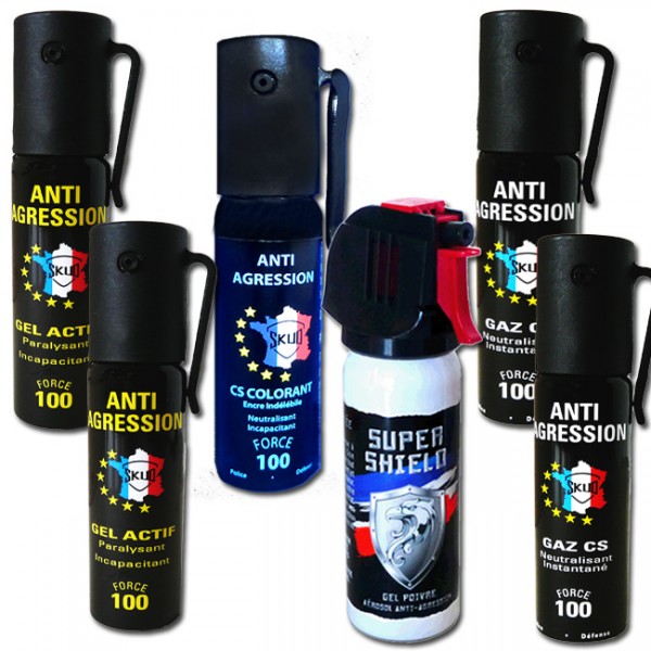 BOMBE ANTI AGRESSION LACRYMOGENE 75ML