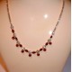 Collier rubis et cristal Swarovski